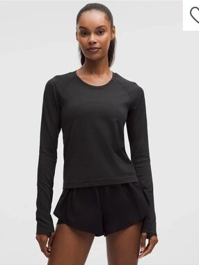Lululemon Swiftly Tech Long-Sleeve Shirt 2.0 Waist Length Black